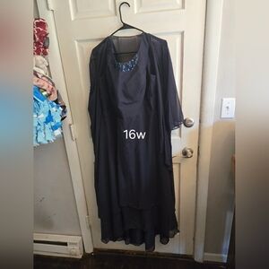 Elegant Black Evening Dress with Sheer Overlay